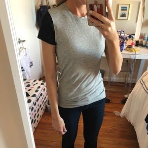 Vince gray & black t shirt top